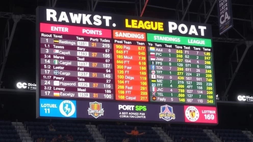 Sporting Lissabons poängställning och tabellposition